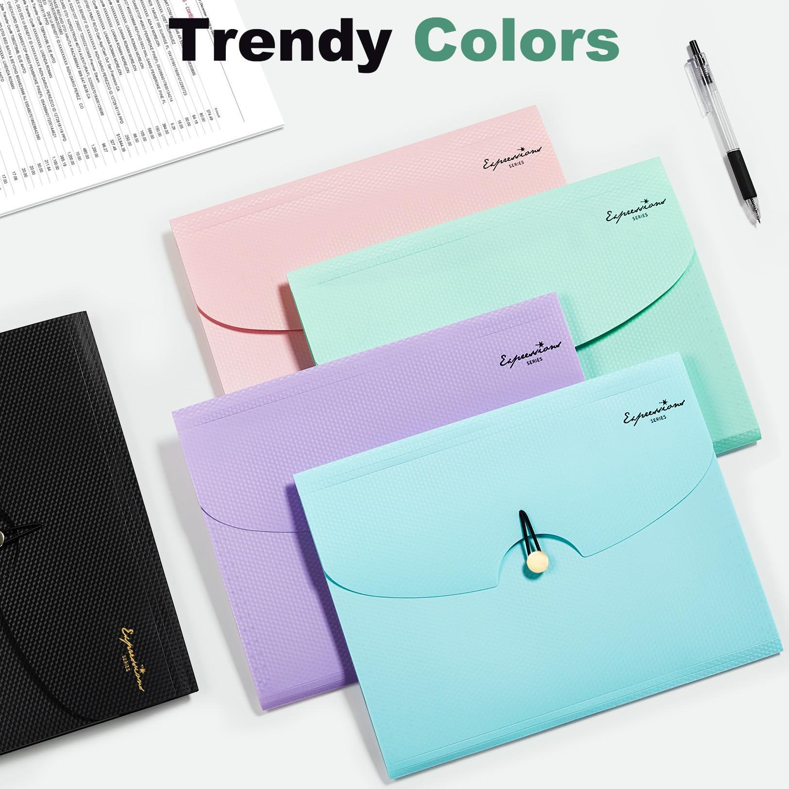 ✧1点物✧VintagePink✧WhiteCat✧accordion file Amazon.com : Sooez 7 Pocket Expanding File Folder, Premium